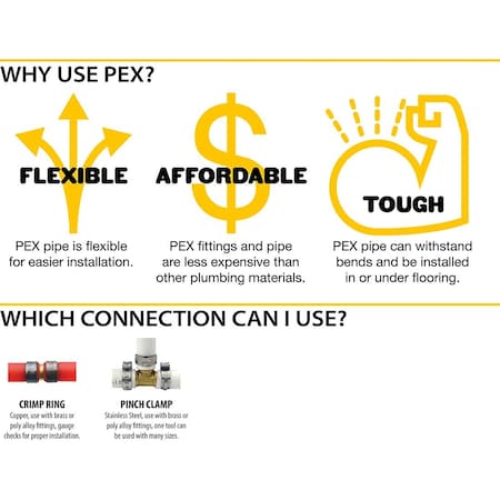 Apollo 3/8 in. x 5 ft. White PEX Pipe APPW538